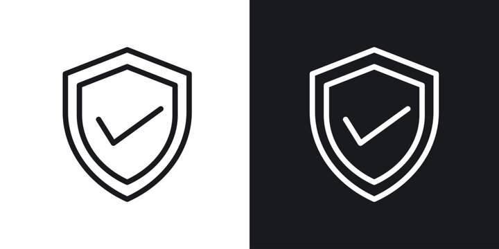 Safe icon vector symbol in Line Art Style for Design, Presentation, Website or Apps Elements.