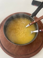 vegetable soup in a bowl