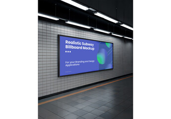 Subway Billboard Mockup 107