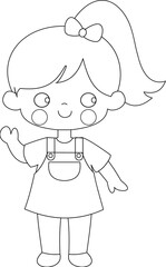 Little girl, cut file, laser cut, cricut, silhouette, paper craft, felt craft, fabric craft, svg file, cutting file, 
