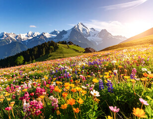 Fototapeta premium meadow with flowers