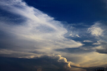 storm clouds over the sky