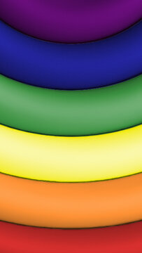 Rainbow Pride 2D & 3D Transitions Pack &ndash; 5 Colorful LGBT Styles Vertical