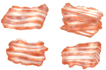 bacons watercolor art ,digital art painting 