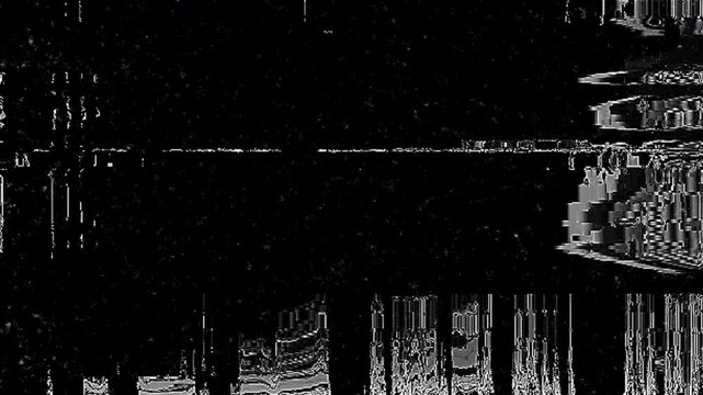 TV screen showing no signal noise