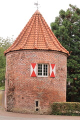 Historischer Turm an der Stadtmauer der Stadt Xanten am Niederrhein