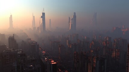 Fototapeta premium panoramic view of the city