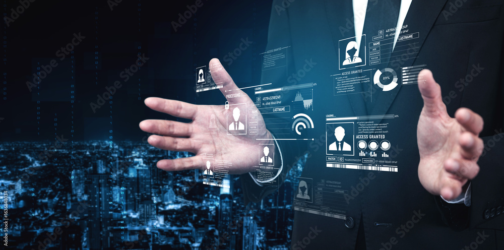 Poster id security ensures personal data protection with secure login systems, digital identity safeguards,
