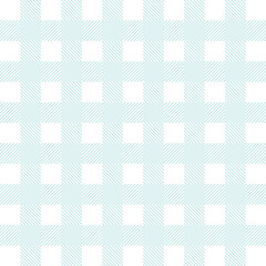 Light Blue Gingham Seamless Plaid Pattern – Soft Pastel Tartan Background for Fabric, Wrapping Paper, Scrapbook Crafts, Spring Decor, Baby Projects, and Modern Textile Design – Vector File.