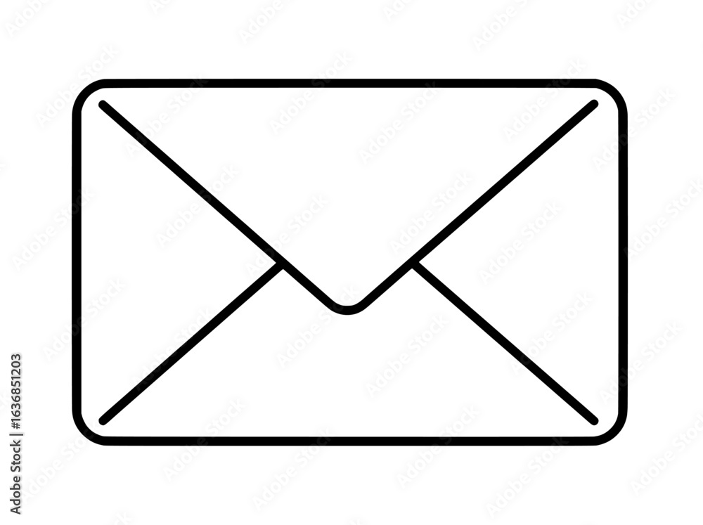 Poster mail flat or message envelope icon designed for application and website use