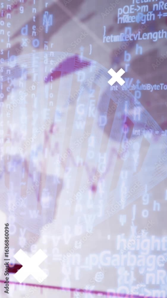 Aufkleber animation of medical data processing and globe over white background