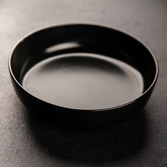 Plate black tableware empty dinnerware ready to serve dishes ready to serve dishes dinnerware...