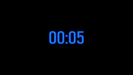 2 minutes countdown, 2 minute timer countdown animation, suitable for concepts animation on 0 to 120 seconds countdown on black background.