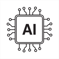 Artificial intelligence chip with connections processor circuit board