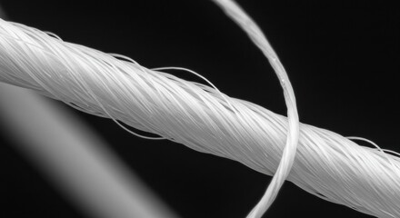 White thread detailed view