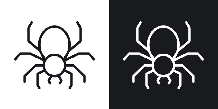 Spider icon line concept, linear symbol.