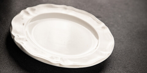 White plate tableware empty dinnerware ready to serve dishes ready to serve dishes dinnerware...
