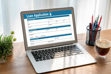 Online loan application form for modish digital information collection on the internet network
