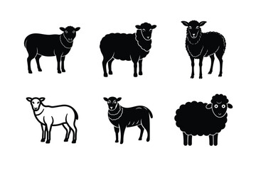 farm animals collection vector