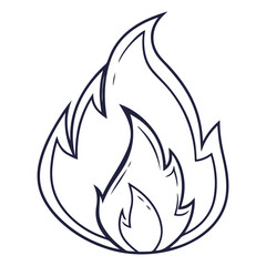 Obraz premium Abstract hand-drawn floral leaf icon design with a water wave silhouette and an animal tattoo symbol