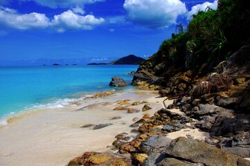 beach and sea