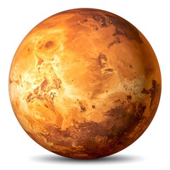 Close-up view of a planet's surface