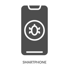 Smartphone Icon Line Style. Design Vector Illustration