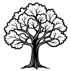 Obraz premium black and white tree