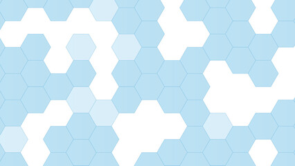 abstract geometric hexagon shape with shadows. Geometric structure medical science network pattern on blue background. Hexagonal element pattern artwork design. Hexagonal Pattern Metallic background