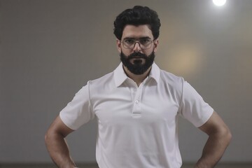 Dramatic Male Test Cricket Player Portrait