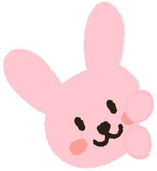 Peeking bunny Character ; 빼꼼