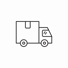 delivery truck icon sign vector