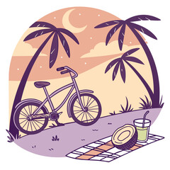 bicycle on the beach