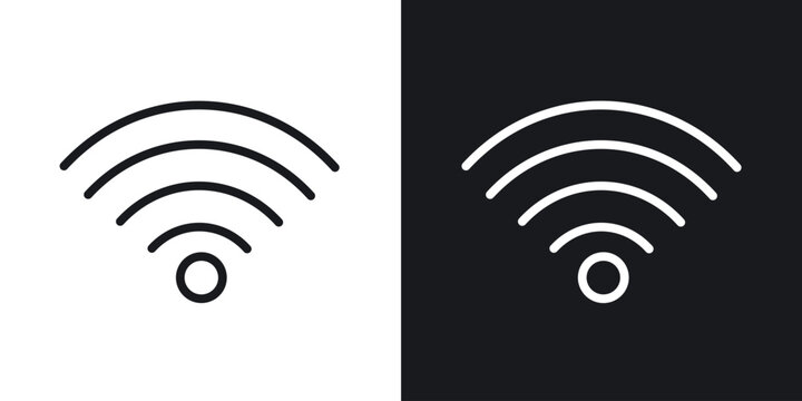 Wifi icon for apps, websites and graphic projects.