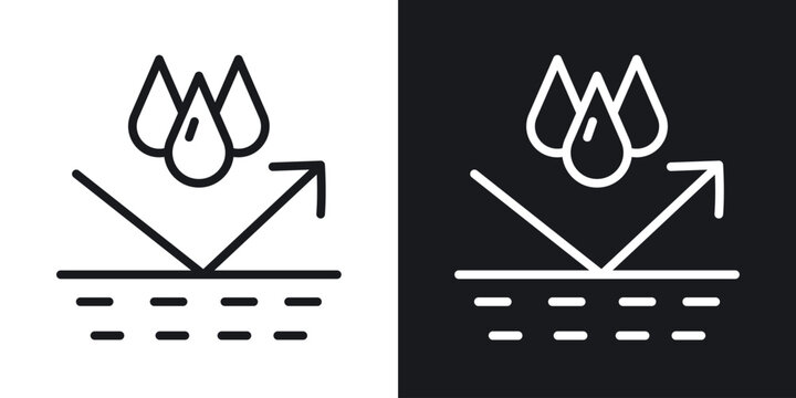 Waterproof icon for apps, websites and graphic projects.