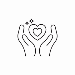 love care support icon sign vector