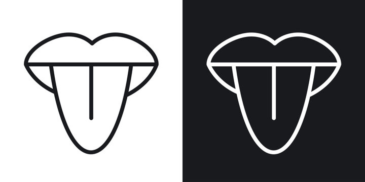 Tongue icon for apps, websites and graphic projects.