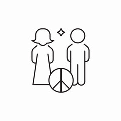 male female piece icon sign vector