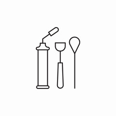 mouse examination tools icon sign vector