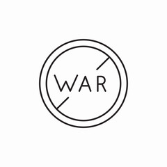 no war icon sign vector