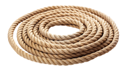 lasso rope - isolated on a white background PNG. GENERATIVE AI