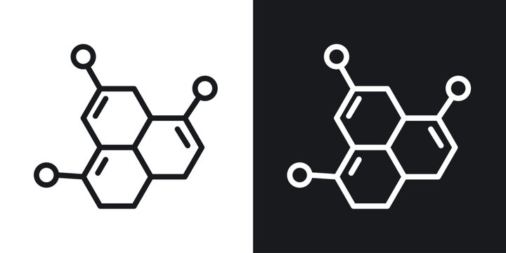 Molecule icon for apps, websites and graphic projects.