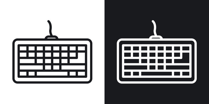 Keyboard icon for apps, websites and graphic projects.