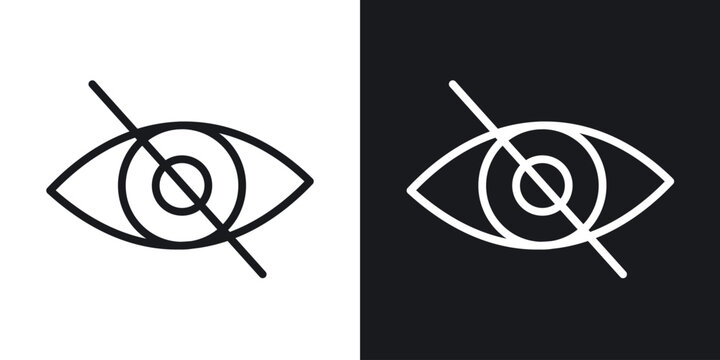 Hide icon for apps, websites and graphic projects.