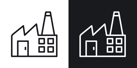 Fototapeta premium Factory icon for apps, websites and graphic projects.