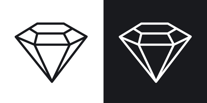 Diamond icon for apps, websites and graphic projects.