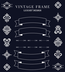 set of christmas banners