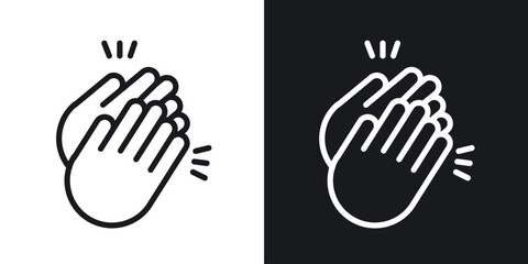 Obraz premium Clap icon for apps, websites and graphic projects.