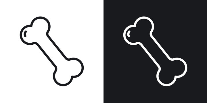 Bone icon for apps, websites and graphic projects.
