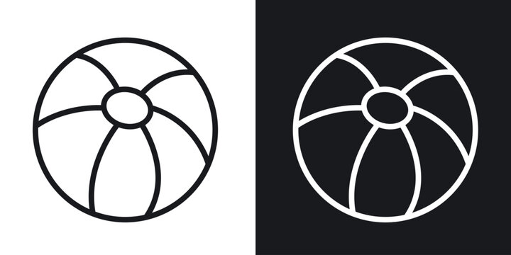 Beach ball icon for apps, websites and graphic projects.